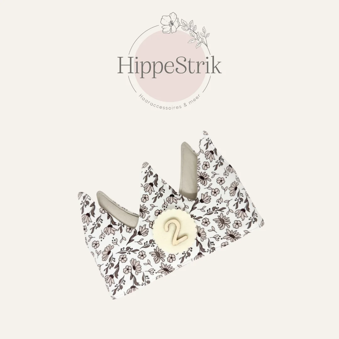 Kroontje - wild flowers beige