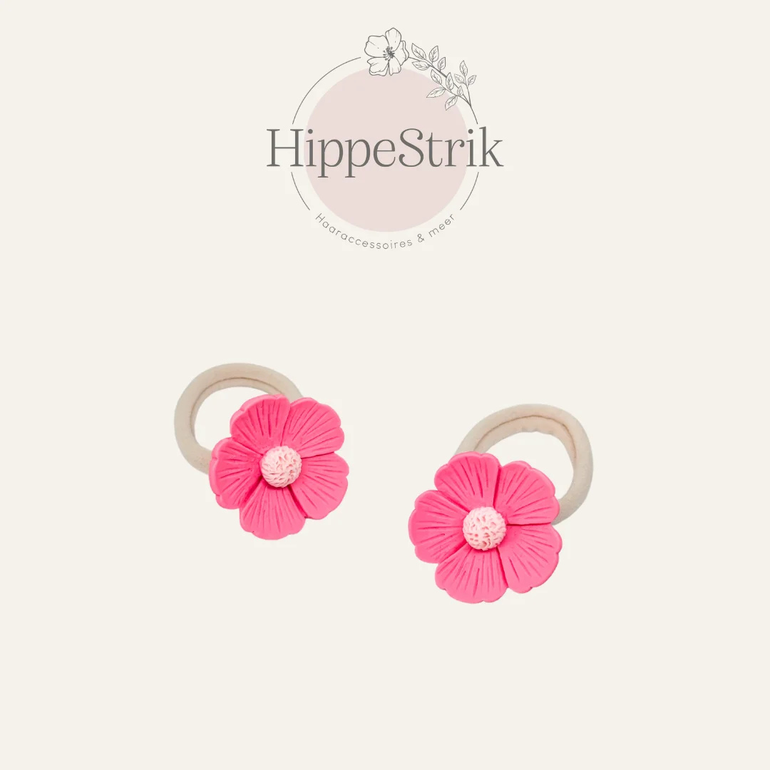 Maxi elastiekjes Marly - fuchsia