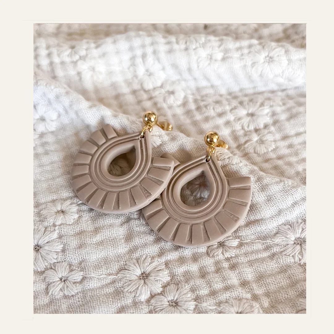 Oorbellen Maya - pebble