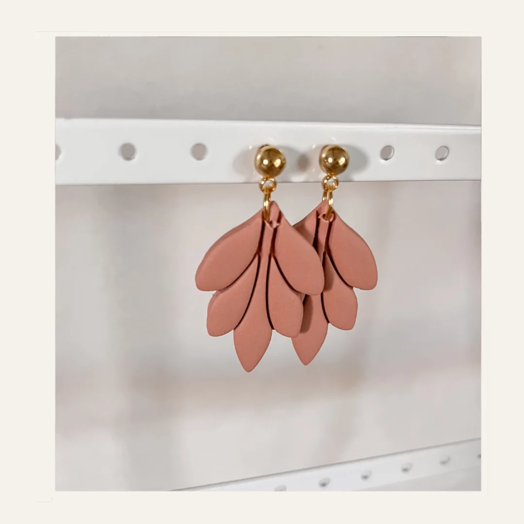 Oorbellen Mila - rose