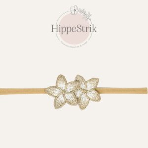 Baby haarbandje - lace gold