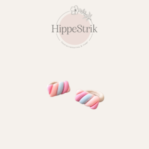 Mini elastiekjes spekjes - roze