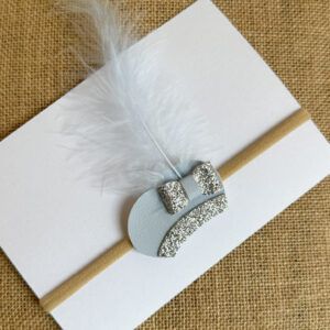 Haarbandje pietenmutsje - lichtblauw