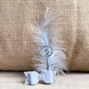 Sint strikje lichtblauw - alligator