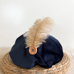 Deluxe pietenmutsje 2 jaar & ouder | marineblauw (knoop)