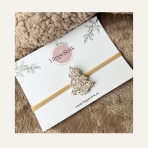 Haarbandje kerstboom grove glitter | meerdere kleuren