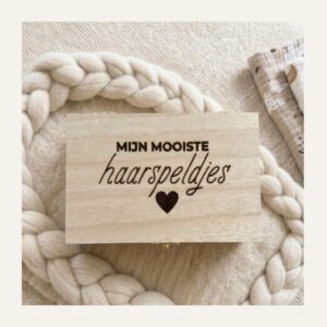 Mijn mooiste haarspeldjes bewaardoosje | hartje