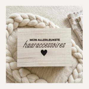 Mijn allerleukste haaraccessoires bewaardoos - hart